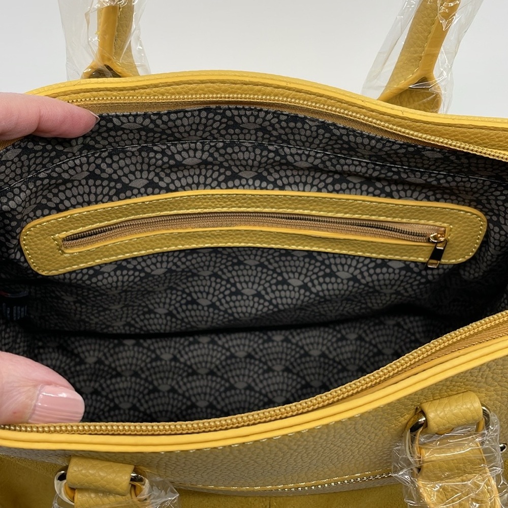 Suede satchel bag•Mod Cloth - Picture 3 of 8